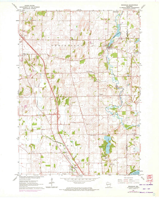 1961 Rockdale, WI - Wisconsin - USGS Topographic Map