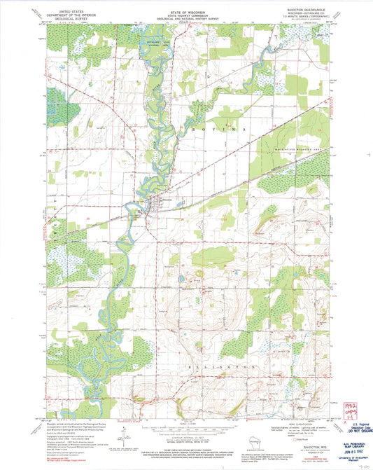 1969 Shiocton, WI - Wisconsin - USGS Topographic Map