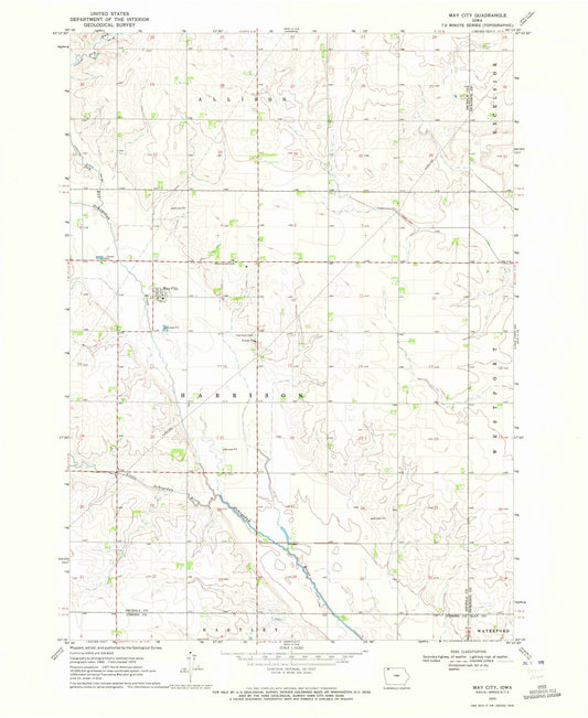 1970 May City, IA - Iowa - USGS Topographic Map