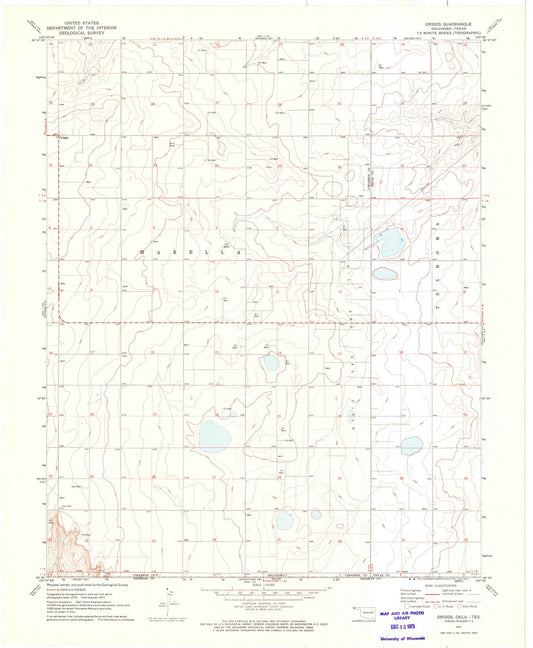 1971 Griggs, OK - Oklahoma - USGS Topographic Map v4