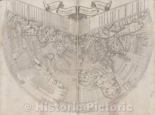 Historic Map : Universalior Cogniti Orbis Tabula ex Regentibus Confecta Observationibus., 1507 , Vintage Wall Art