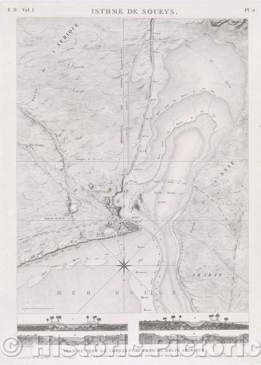 Historic Map : Soueys, 1823 , Vintage Wall Art
