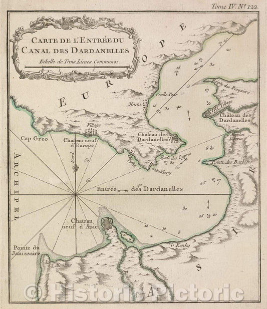 Historic Map : Tome IV. No. 122., Tome IV. No. 122., 1764 , Vintage Wall Art