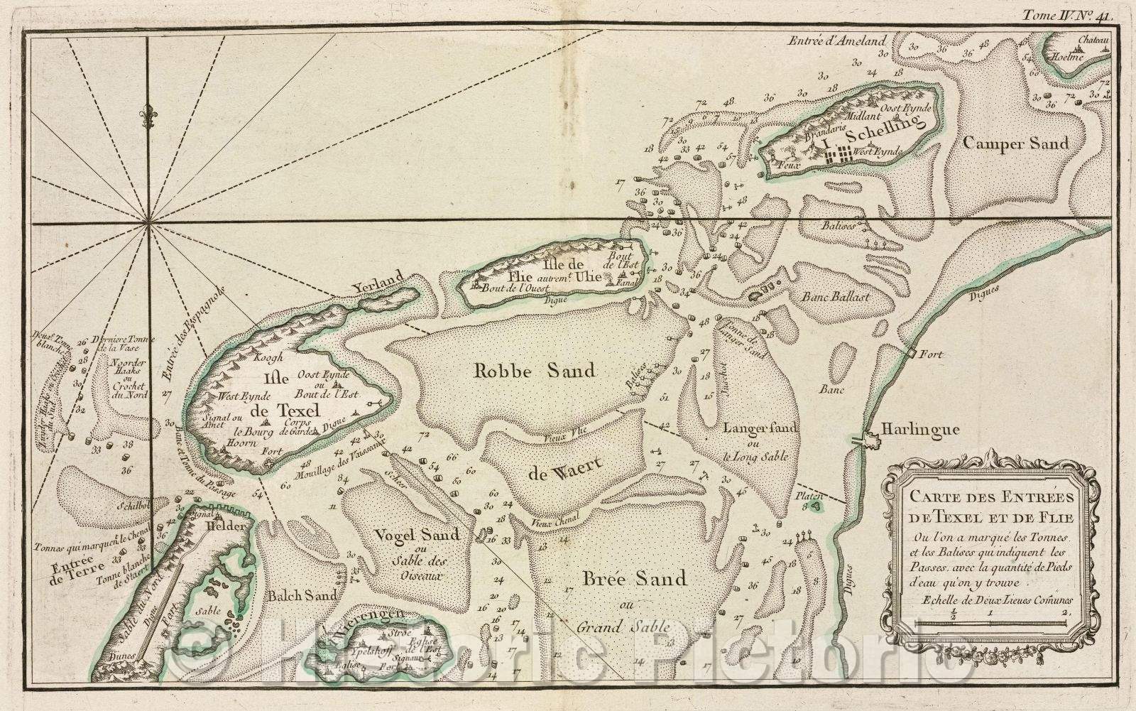 Historic Map : Tome IV. No. 41., Tome IV. No. 41., 1764 , Vintage Wall Art