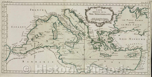 Historic Map : et Tome III. No. 91.; Tome IV. No. 58., 1764 , Vintage Wall Art