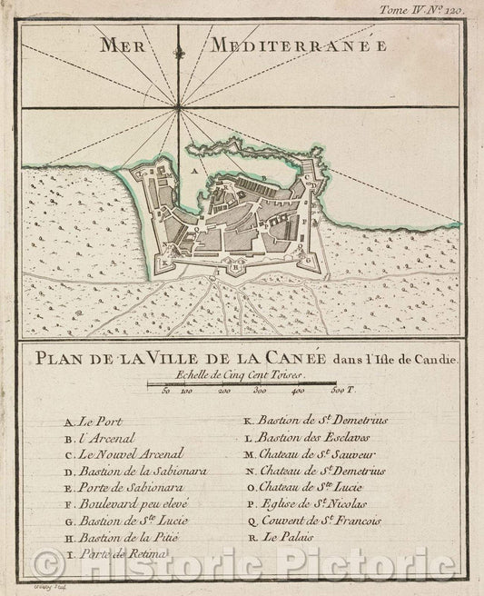 Historic Map : Tome IV. No. 120., Tome IV. No. 120., 1764 , Vintage Wall Art