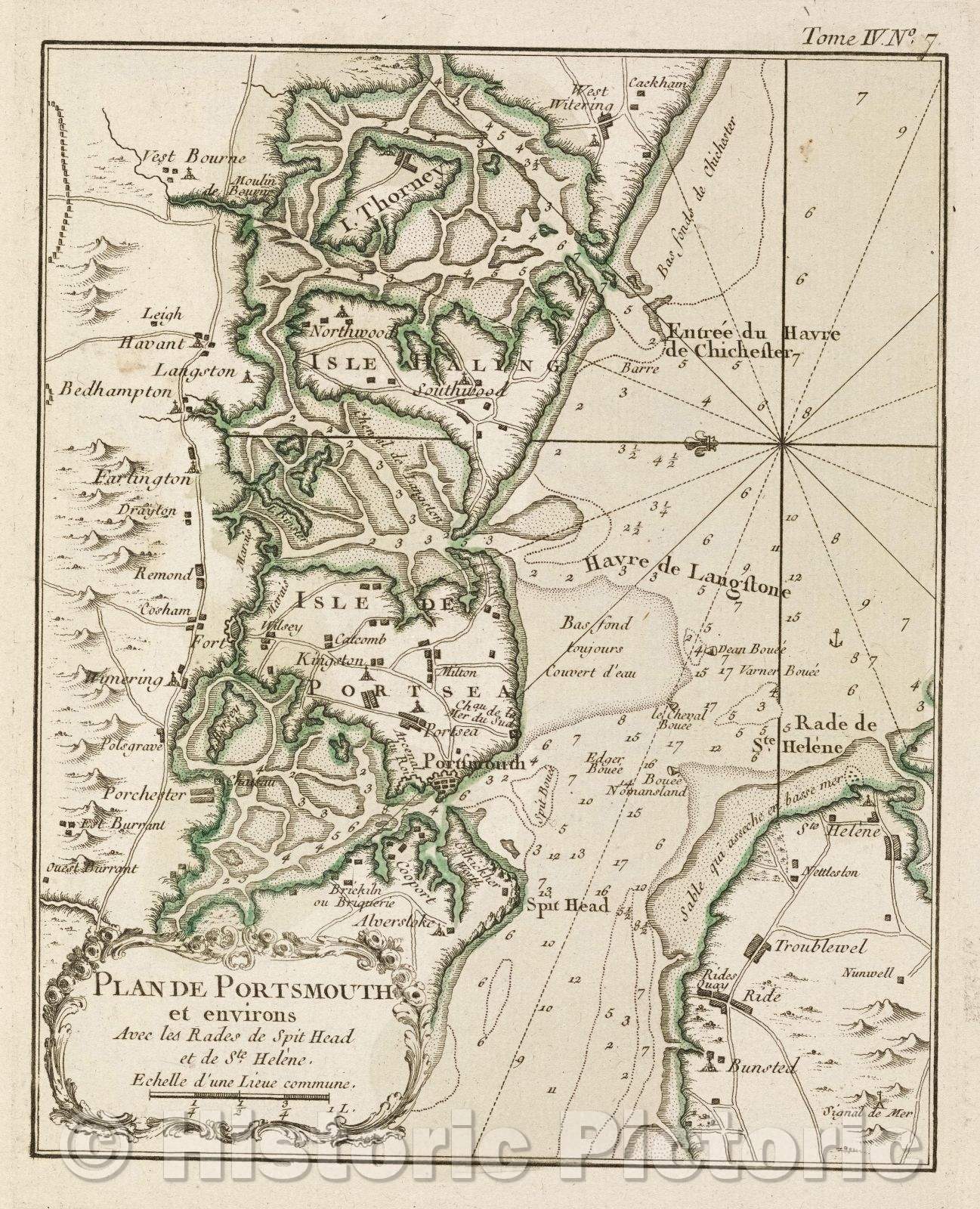 Historic Map : Tome IV. No. 7., Tome IV. No. 7., 1764 , Vintage Wall Art