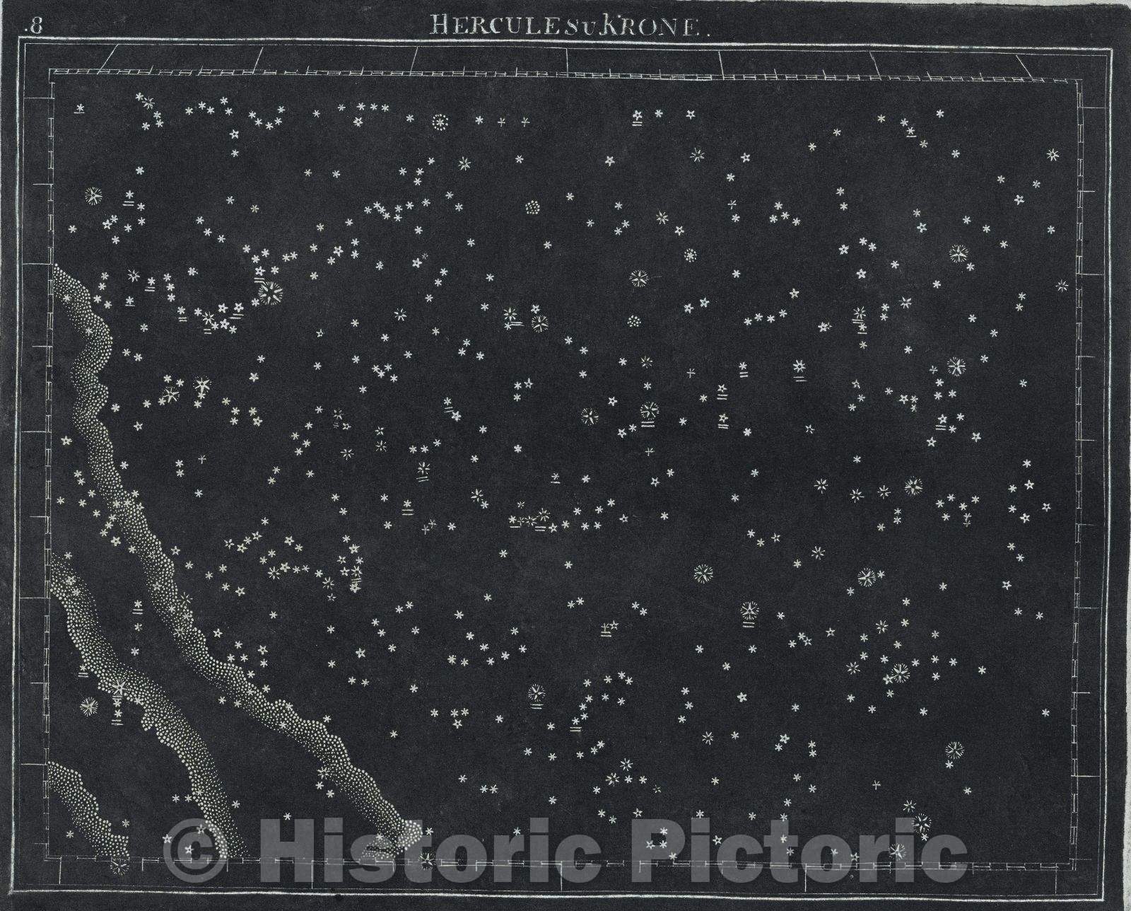 Historic Map : .8  Hercules u Krone., 1799 , Vintage Wall Art