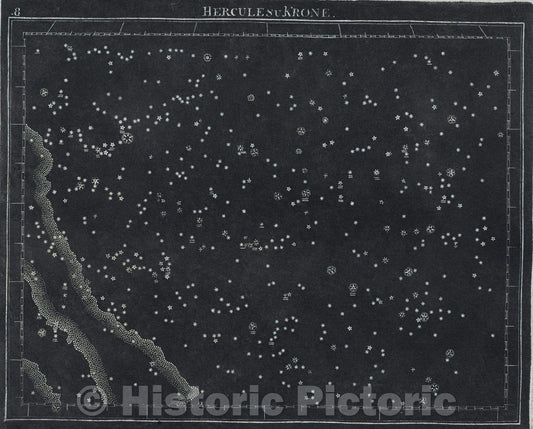 Historic Map : .8  Hercules u Krone., 1799 , Vintage Wall Art