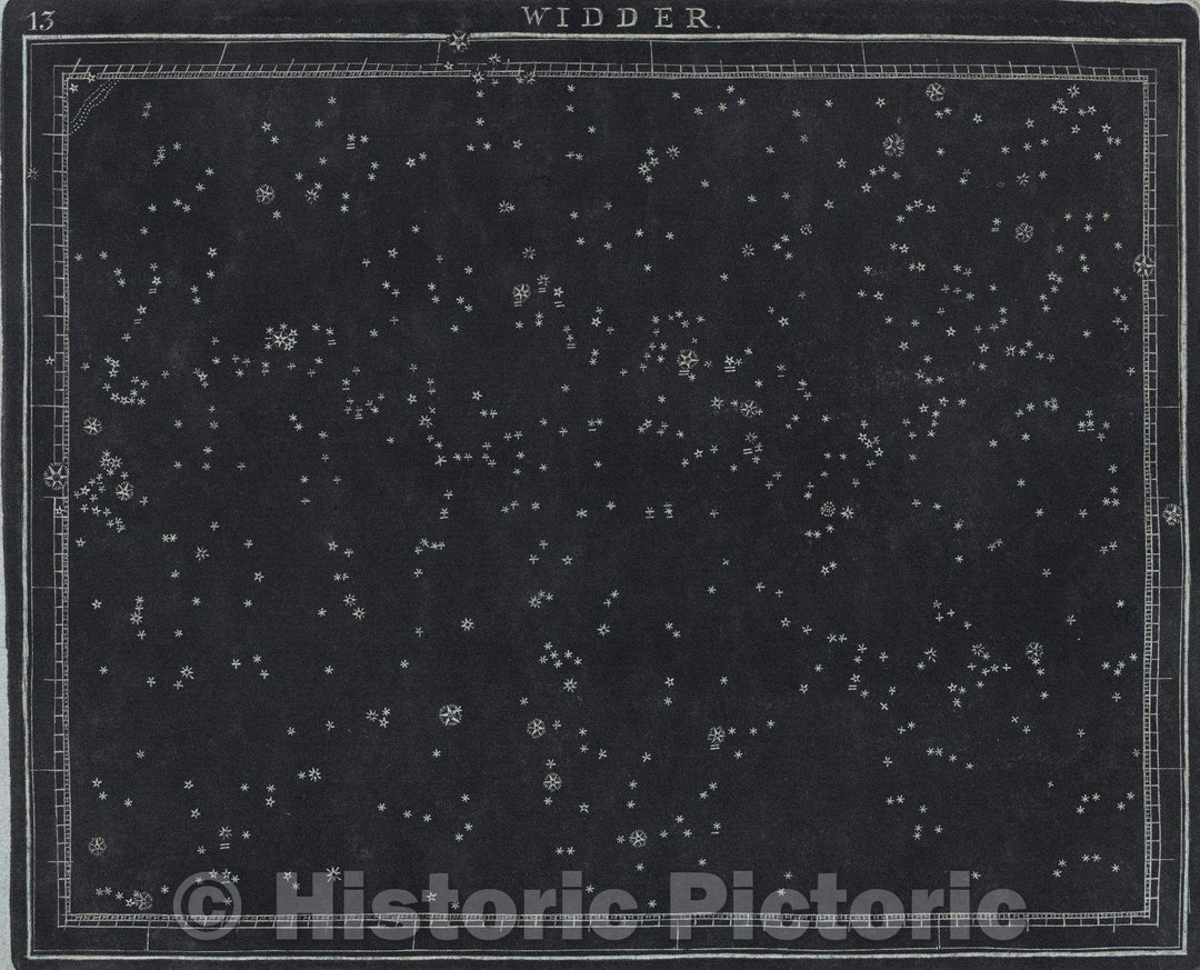 Historic Map : 13  Widder., 1799 , Vintage Wall Art