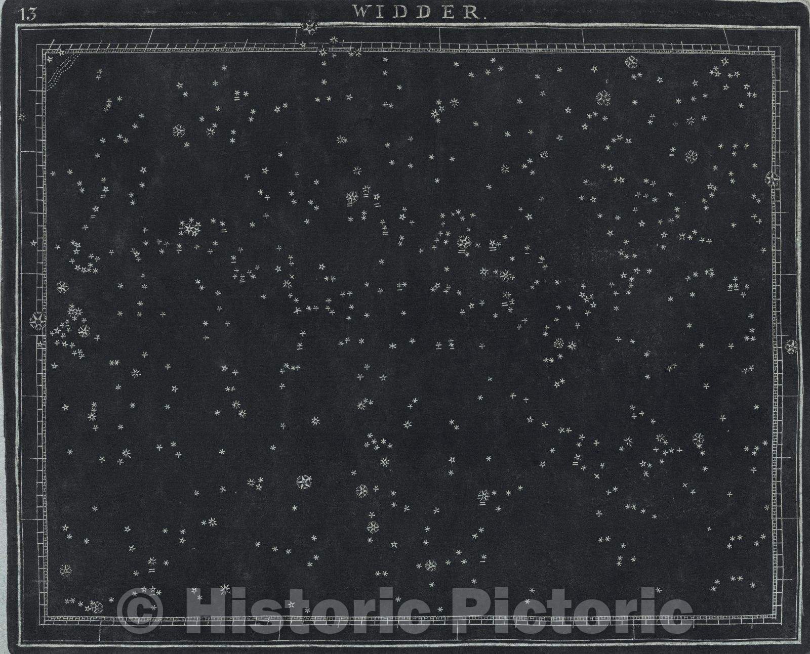 Historic Map : 13  Widder., 1799 , Vintage Wall Art