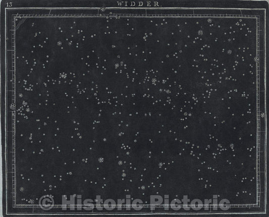 Historic Map : 13  Widder., 1799 , Vintage Wall Art
