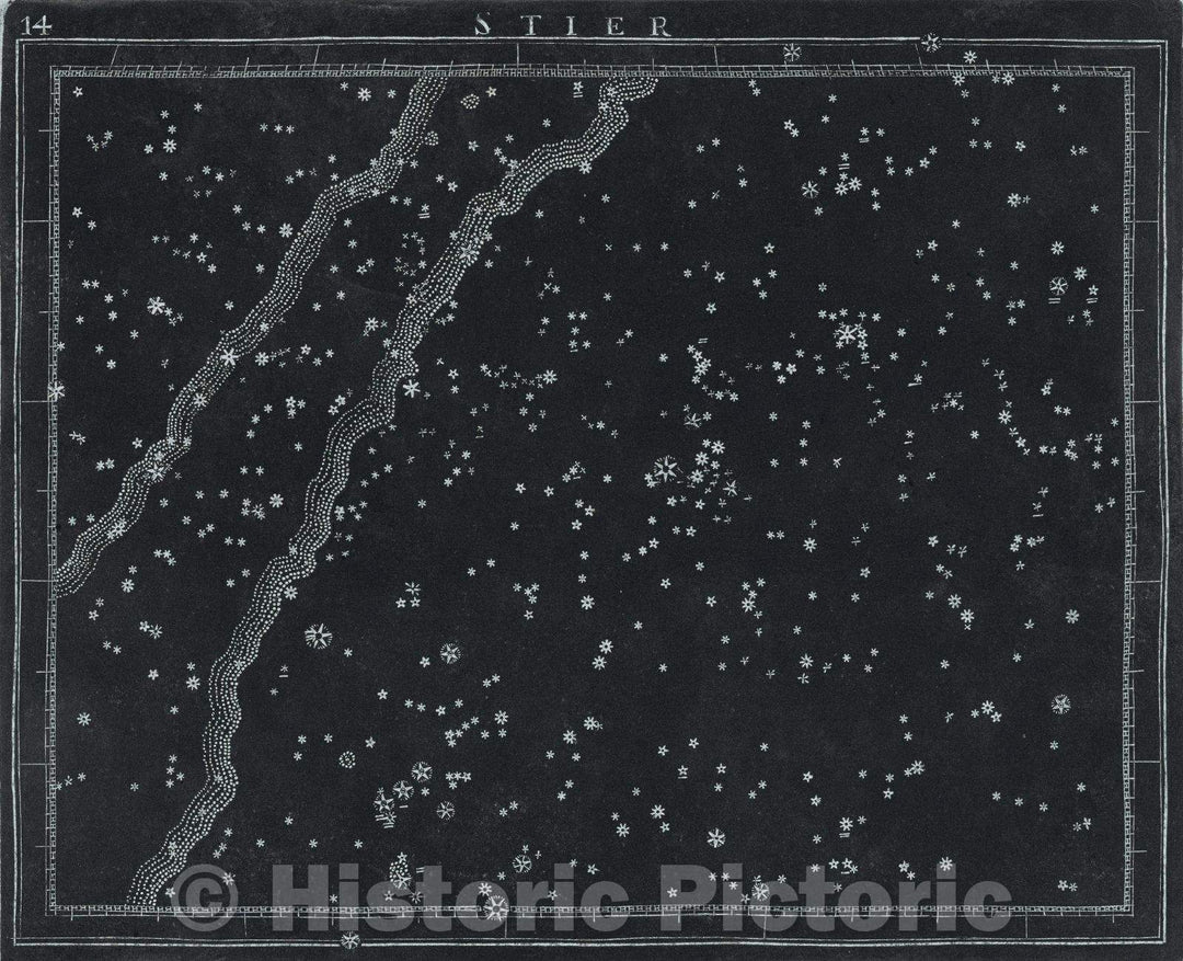 Historic Map : 14  Stier, 1799 , Vintage Wall Art