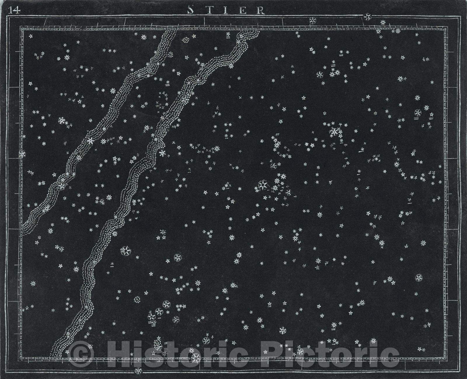 Historic Map : 14  Stier, 1799 , Vintage Wall Art