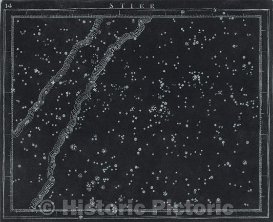 Historic Map : 14  Stier, 1799 , Vintage Wall Art