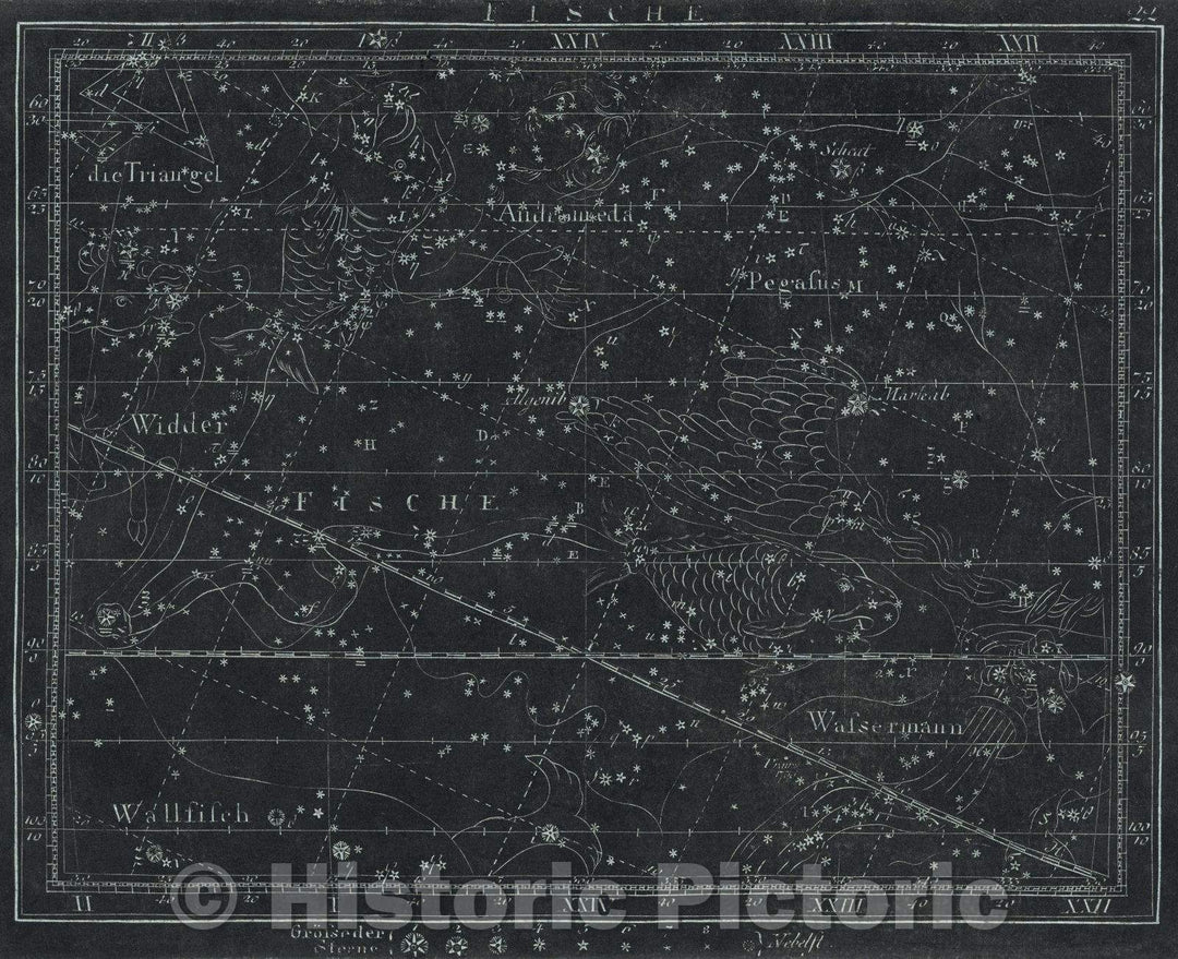 Historic Map : Fische  22, 1799 , Vintage Wall Art