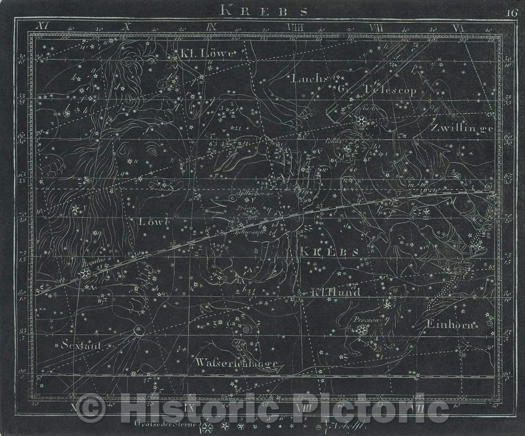 Historic Map : Krebs  16, 1799 , Vintage Wall Art