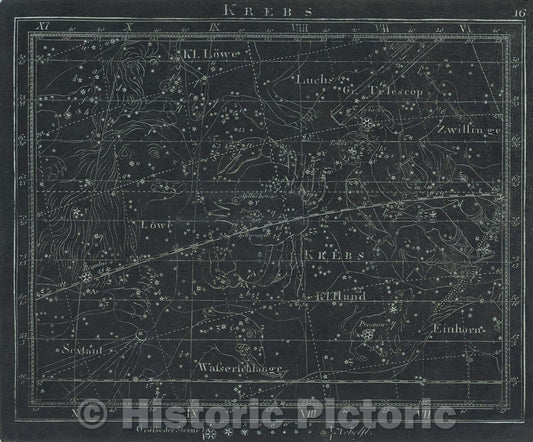 Historic Map : Krebs  16, 1799 , Vintage Wall Art
