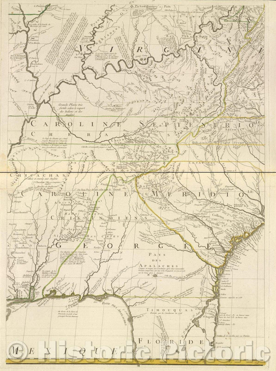 Historic Map : Nouvelle carte de la Bay D'Hudson et Labrador selon les dernieres cartes levees sur les lieux., 1756 , Vintage Wall Art , v2