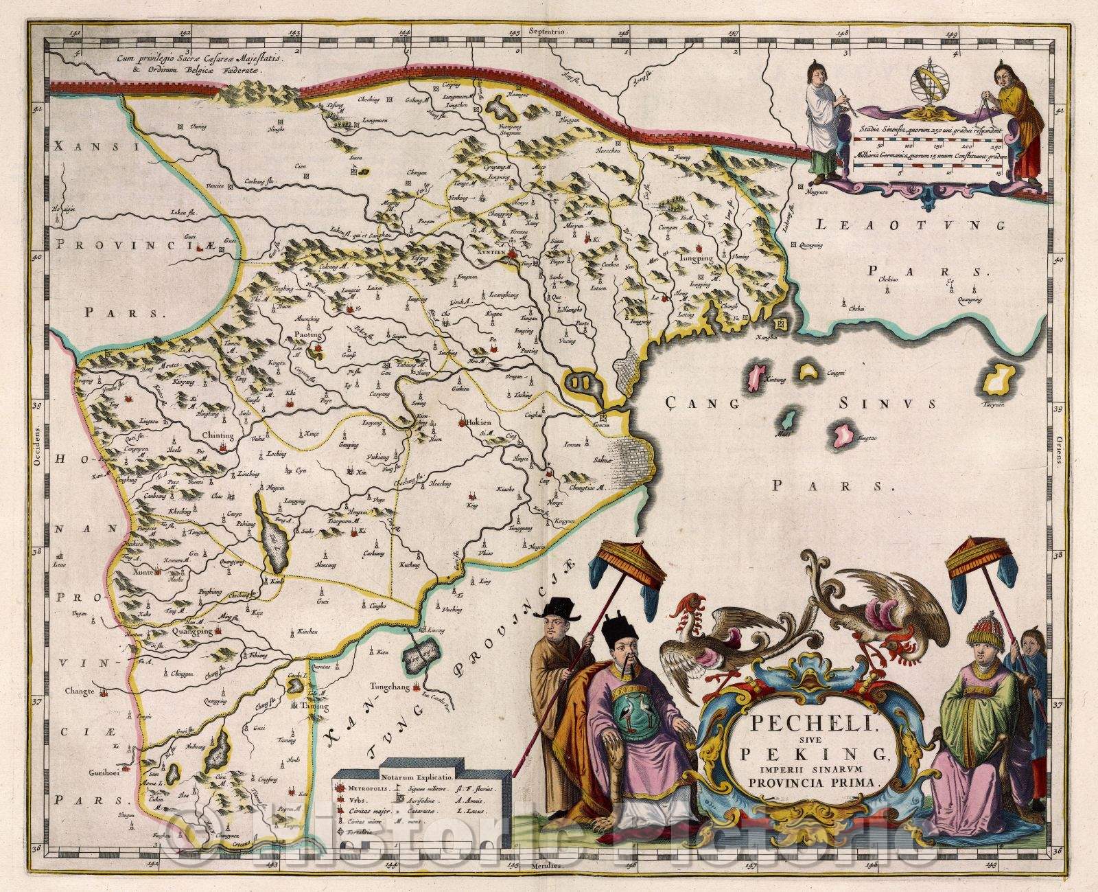 Historic Map : Pecheli. Sive Peking. Imperii Sinarum provincia prima., 1662 , Vintage Wall Art