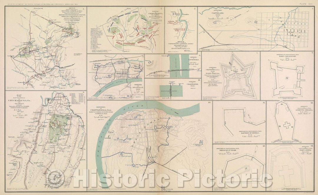 Historic Map : Sketch showing positions of Second Corps, A. N. VA., August 26th to September 2, 1862. Embracing engagements at Bristoe Station, Manassas Junction, 1865 , Vintage Wall Art