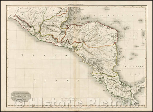 Historic Map - Spanish Dominions In North America Southern Part, 1811, John Pinkerton v1