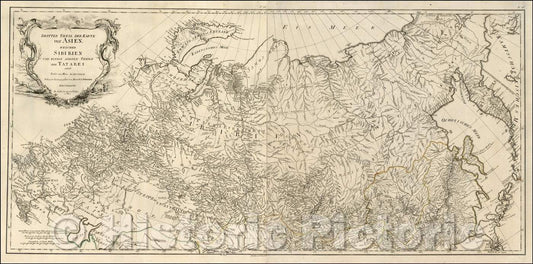 Historic Map - Dritter Theil Der Karte von Asien, welcher Siberien und Einige Andere Thei :: Asia, which Siberia, 1787 - Vintage Wall Art