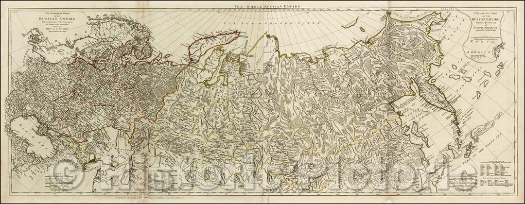 Historic Map - The European Part of the Russian Empire, 1772, Robert Sayer v1
