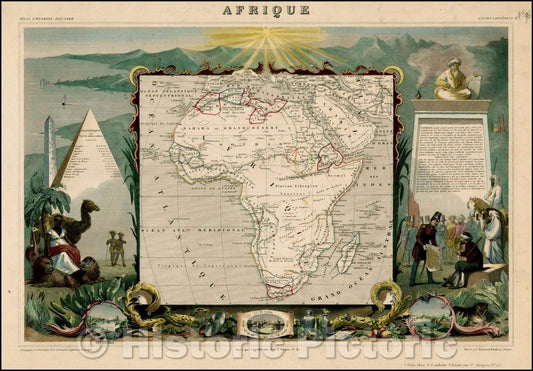Historic Map - Afrique, 1852, Victor Levasseur v1