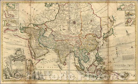 Historic Map - To the Right Honourable William Lord Cowper Lord High Chancellor of Great Britain This Map of Asia according to ye Newest, 1720, Herman Moll v2