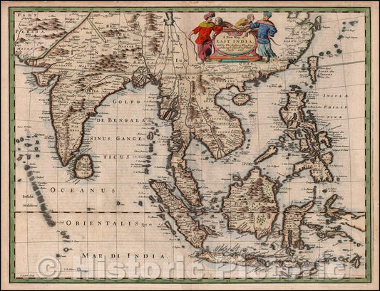 Historic Map - East India, 1676, John Speed v1