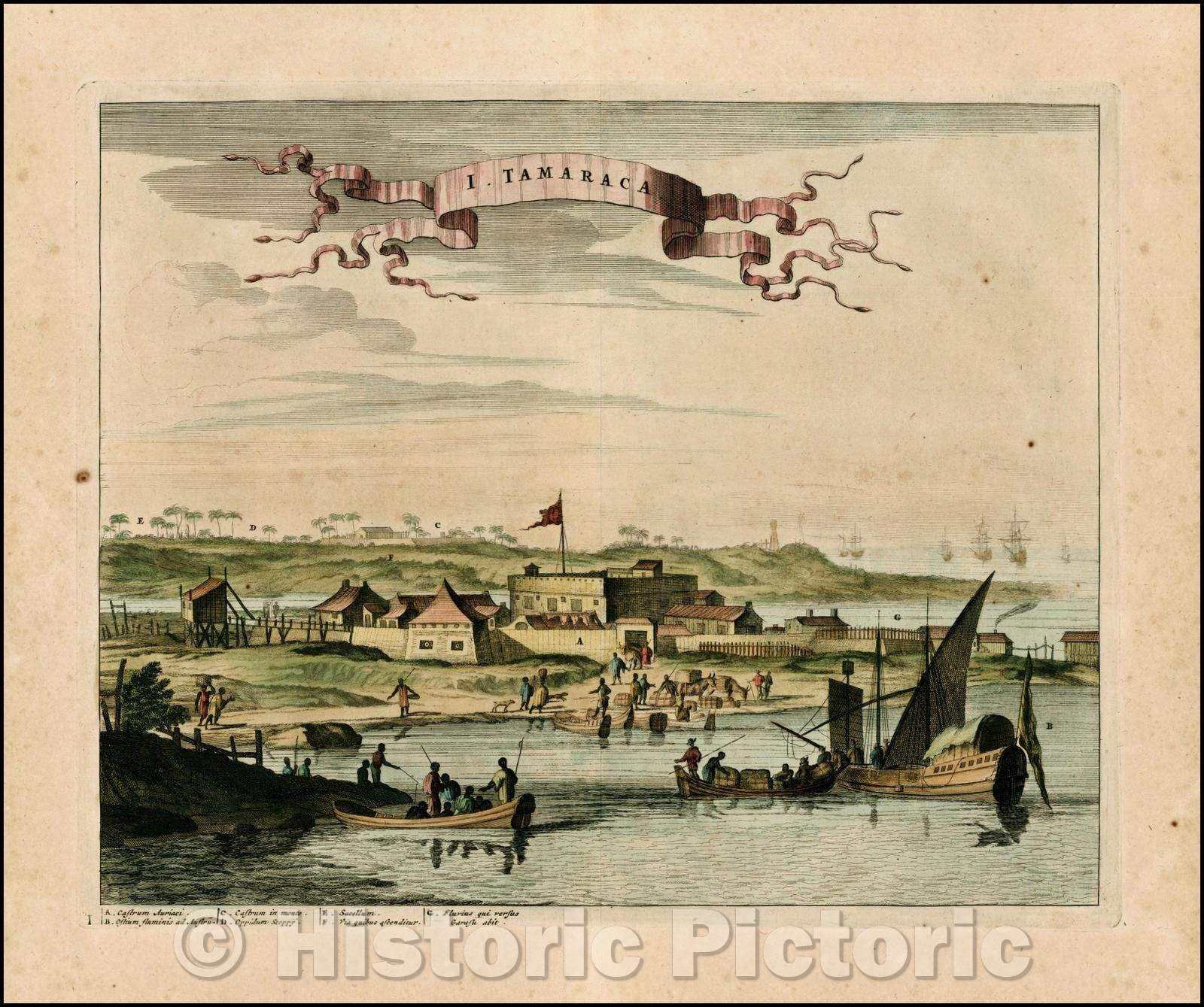 Historic Map - I. Tamaraca, 1671, John Ogilby v1