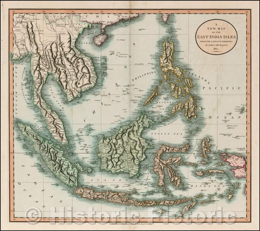 Historic Map - The East India Isles, From The Latest Authorities, 1801, John Cary v1