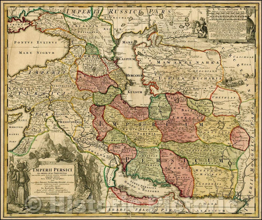 Historic Map - Imperii Persici In Omnes Suas Provincias, 1720, Johann Baptist Homann v1