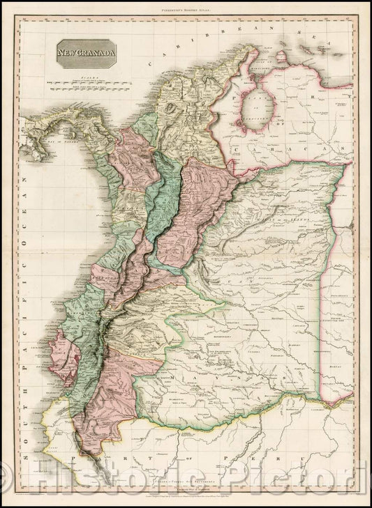 Historic Map - New Granada, 1812, John Pinkerton v1