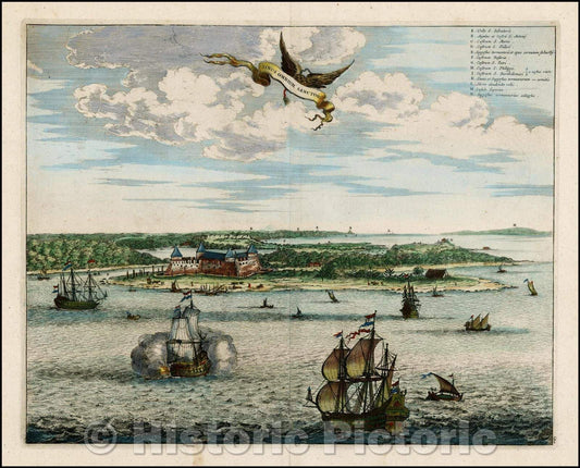 Historic Map - Sinus Omnium Sanctoru, 1671, John Ogilby v2