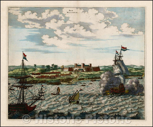 Historic Map - Arx Nassovii, 1671, John Ogilby v1