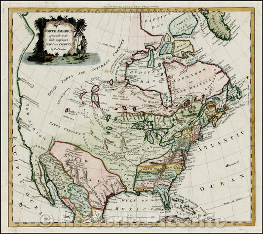 Historic Map - North America, agreeable to the most approved Maps and Charts, 1778, Thomas Condor v1