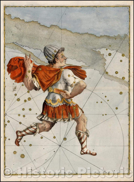 Historic Map - Cepheus, 1603, Johann Bayer - Vintage Wall Art