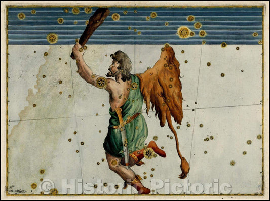 Historic Map - Orion, 1603, Johann Bayer - Vintage Wall Art