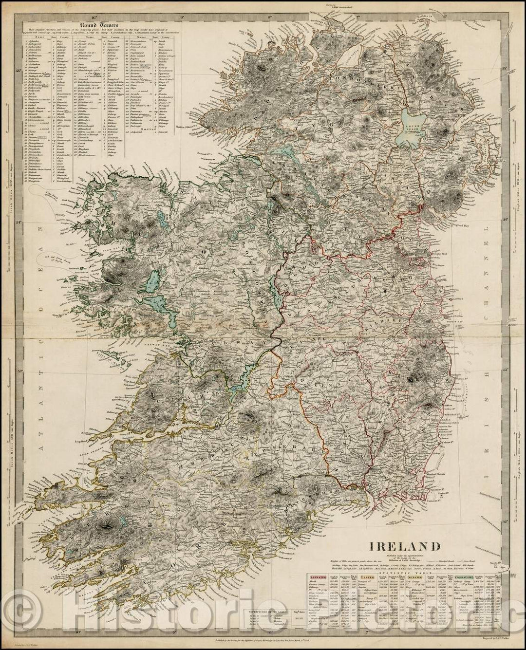 Historic Map - Ireland, 1833, SDUK v2