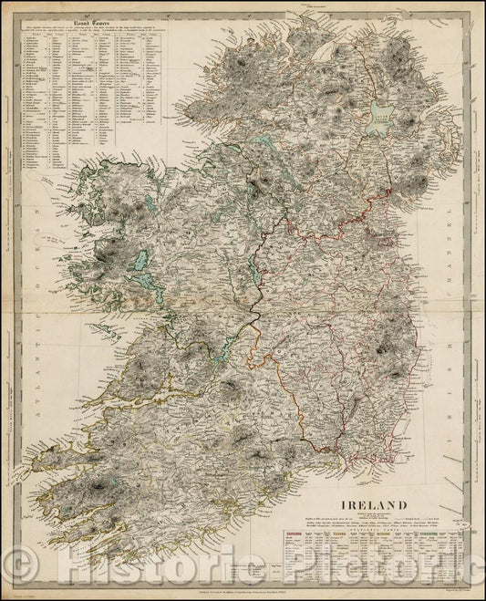 Historic Map - Ireland, 1833, SDUK v2