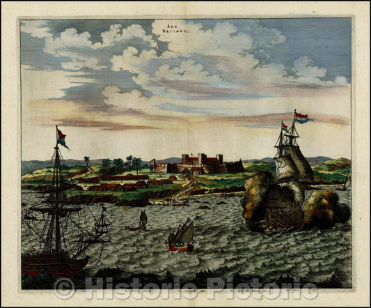 Historic Map - Arx Nassovii, 1671, John Ogilby v2
