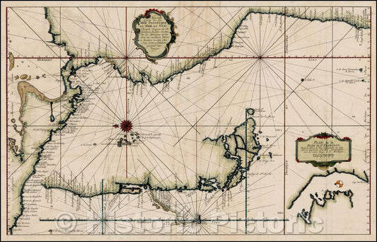 Historic Map - Nouvelle Carte de la Mer Pacifique ou Mer du Sud/New Map of the Pacific Ocean or South Wed, 1750, Jacques Nicolas Bellin - Vintage Wall Art