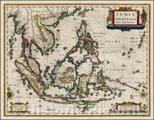 Historic Map - Indiae Orientalis Nova Descriptio, 1630, Jan Jansson v1