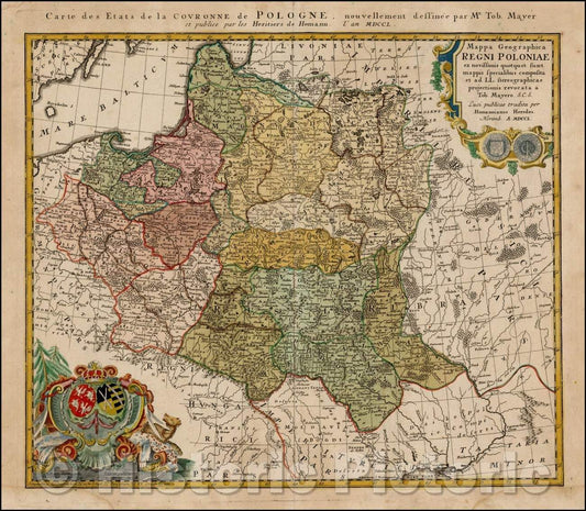Historic Map - Mappa Geographica Regni Poloniae ex novissimis quotquot sunt mappis specialibus composita et al L.L, 1750 v1