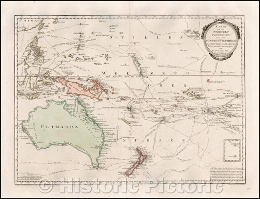 Historic Map - Karte von der Inselwelt, Polynesien oder dem Funften Welttheile Nach Djurberg und Roberts Neu verzeichnet herausgegeben, 1795 v1