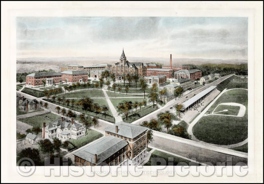 Historic Map - Georgia School of Technology, 1911, Littig & Company - Vintage Wall Art