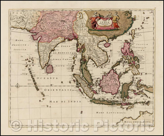 Historic Map - Tabula Indiae Orientalis, 1662, Frederick De Wit v1