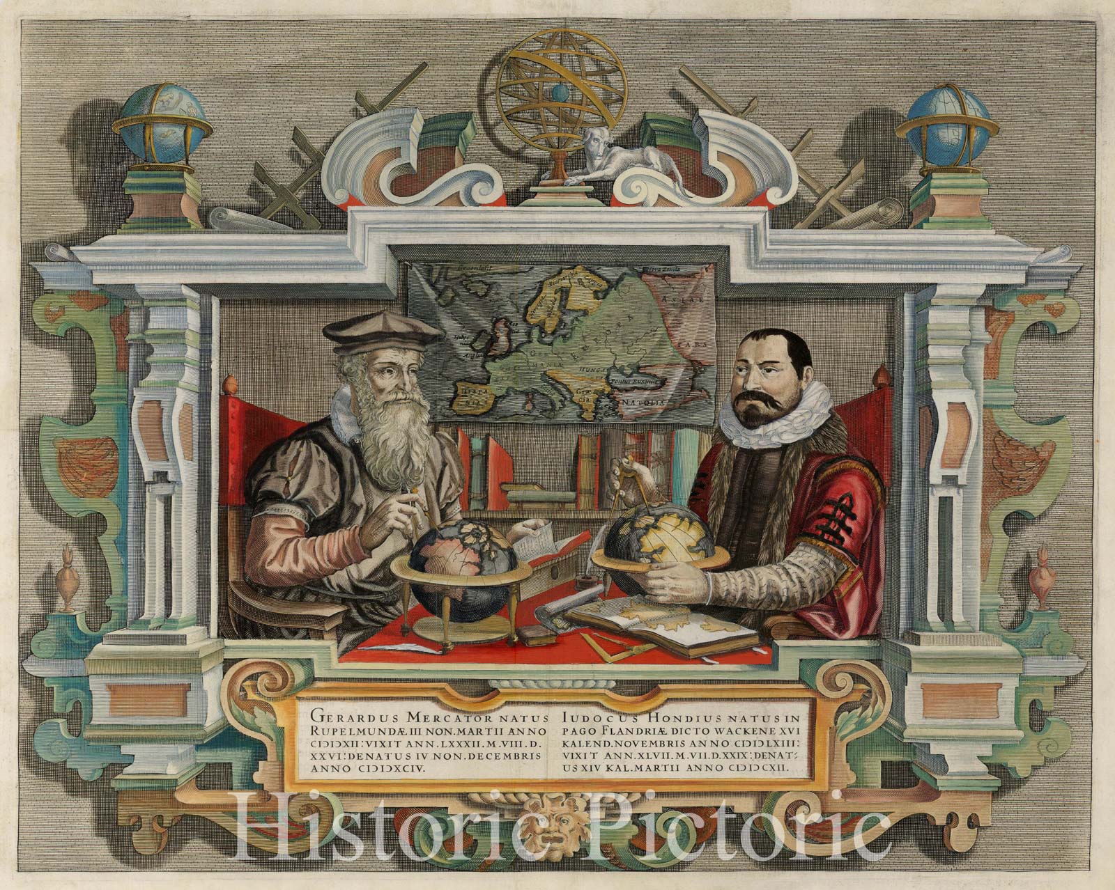Mercator & Hondius Workshop Historical Map Print | 1610s Cartography